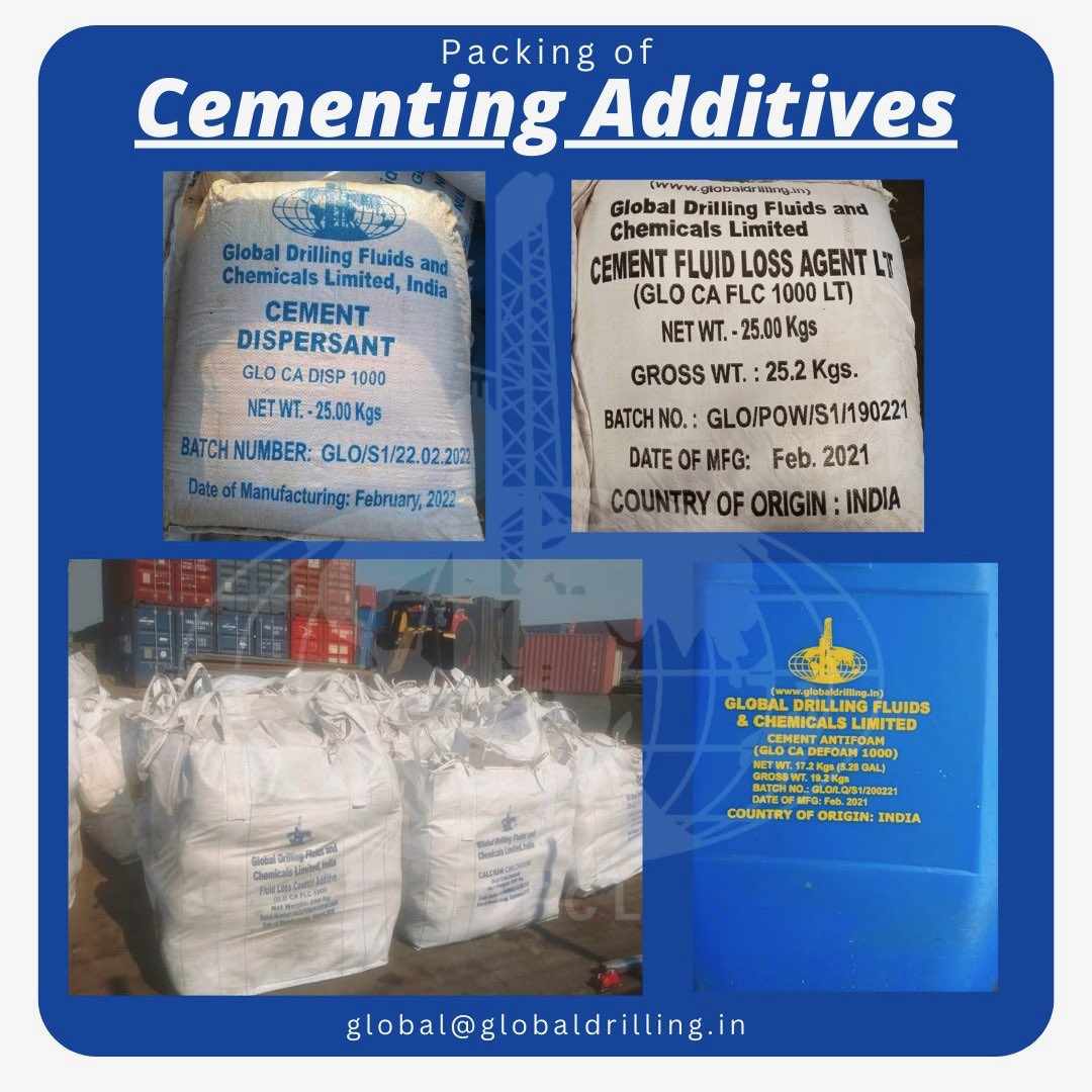 drilling_fluids's tweet image. Manufacturing a complete range of cementing additives for oil drilling applications #cementadditive #drillingfluids #oilfieldchemicals