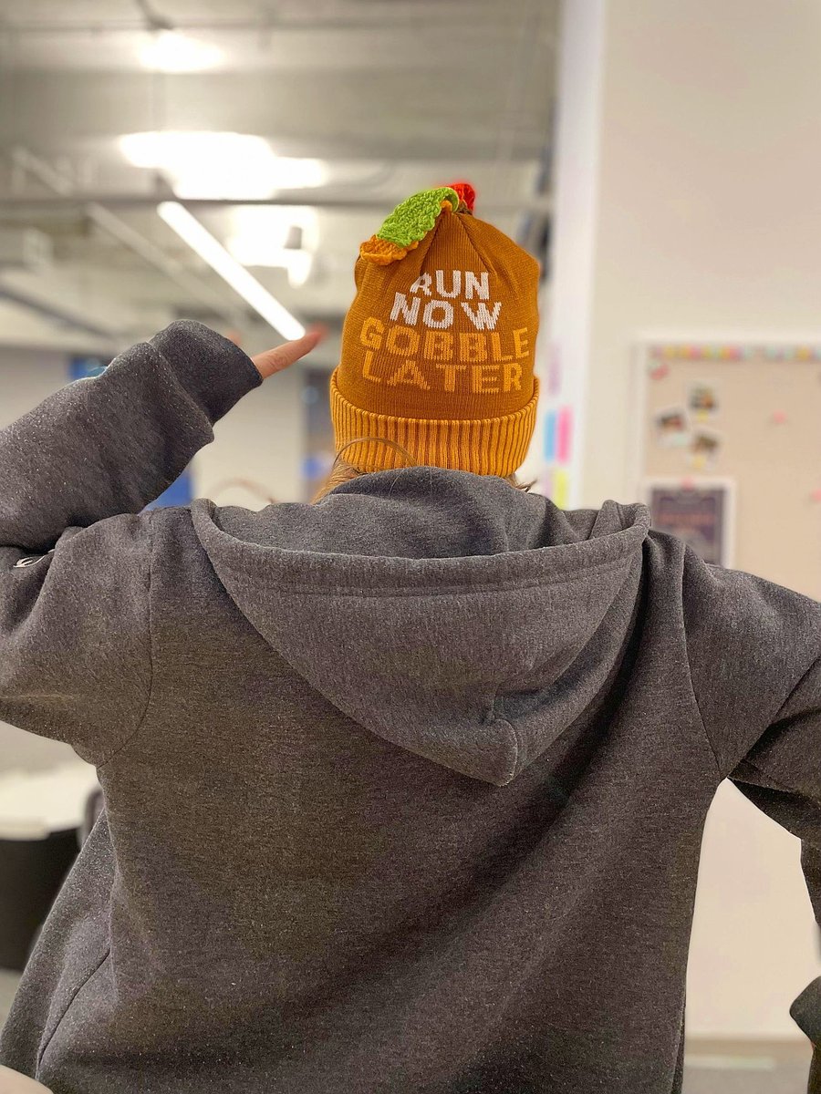 UC_KateM's tweet image. Last week, AIQ embraced the gobble gobble of the Thanksgiving season for Social Hour. We had so much fun crafting hand turkeys and Tierney Nolen led the way with the perfect Turkey hat!

#LifeAtAIQ #gobble #thanksgiving #crafting #employeeexperience