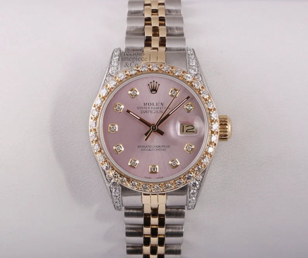 bestofpinkk's tweet photo. pink rolex https://t.co/why5WH22Xr
