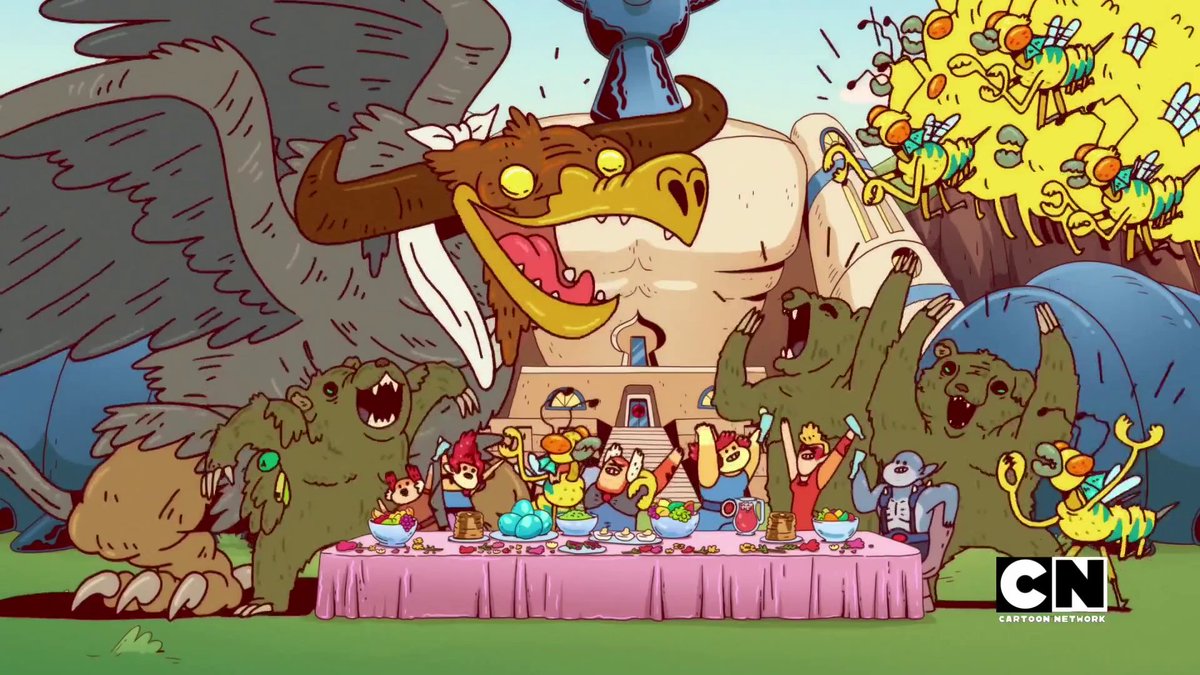 ThundercatWiki's tweet photo. For ThunderCats Roar fans, Happy Thundsgiving! (Someone call help for Panthro.) #ThunderCatsRoar #Thanksgiving https://t.co/09f7sZVBVn
