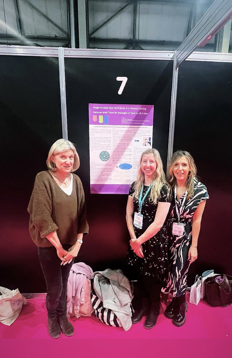 A great day presenting our Single Handed Care poster at #theOTShow 

Talking about our joined up approach to implementing Single Handed Care in the acute and community services. 
Ensuring all our patients receive the right level of care on discharge 💚💚 <a href="/UHSFT/">University Hospital Southampton 💙</a> <a href="/hantsconnect/">Hampshire County Council</a>