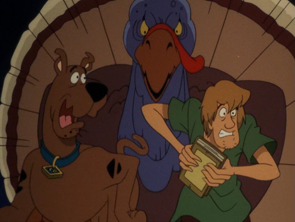 scoobyhistory's tweet image. Scooby-Doo and the Witch’s Ghost is a Thanksgiving movie!
#Thanksgiving