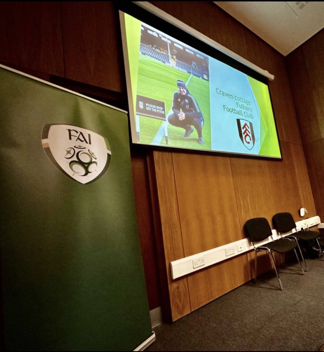 A privilege to be speaking at the <a href="/FAIreland/">FAIreland</a> @SSEAirtricityLg  pitch workshop today at the FAI conference centre about pitch construction and management. Fantastic day with great people. <a href="/WalterHolleran/">Walter Holleran</a> <a href="/UEFA/">UEFA</a> @SSEAirtricityLg