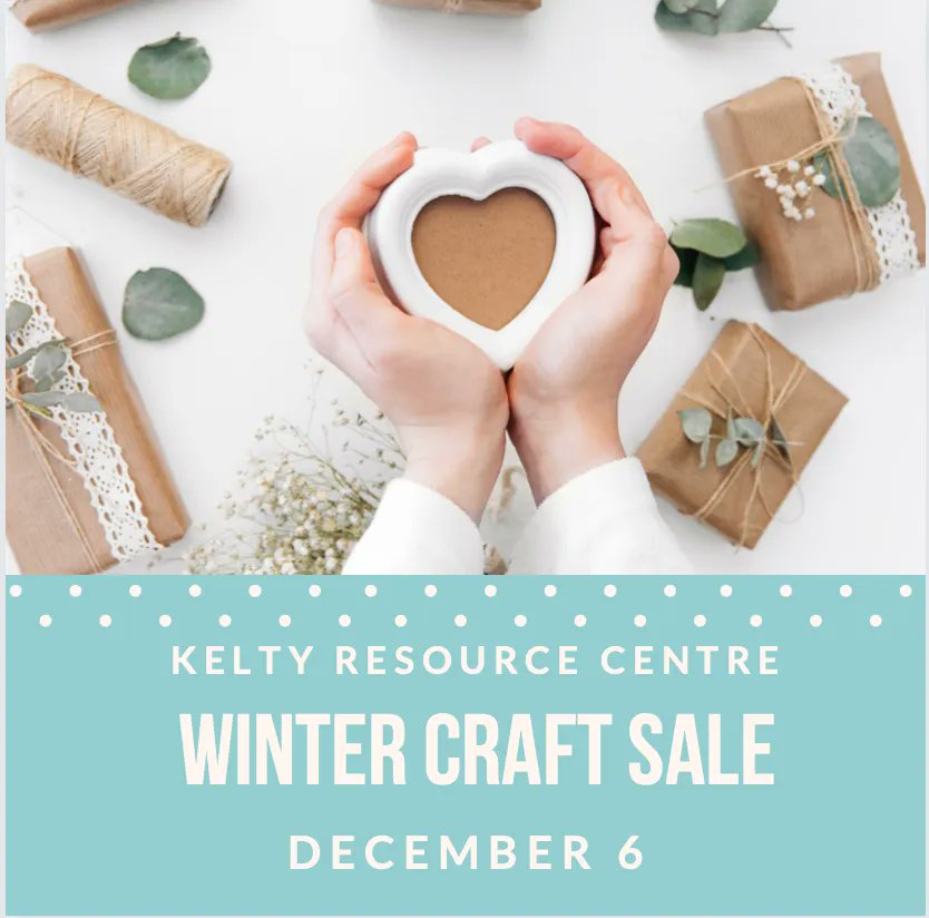 ❄️❄️❄️SAVE THE DATE ❄️❄️❄️  On December 6! The Kelty Dennehy Resource Centre will host a winter craft sale showcasing work of volunteers &amp; community members including pottery, knitting, paintings and more. Keep an eye out for more details, available soon!