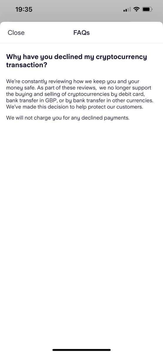Well, that’s <a href="/StarlingBank/">Starling</a>  loosing my custom. Off to <a href="/monzo/">Monzo 🏦</a> we go. Pretending it’s for our safety 😂😂😂😂