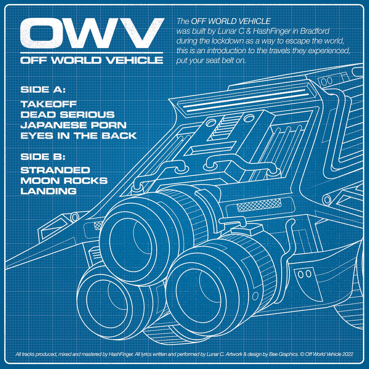 Artwork for 'OWV' the new album by <a href="/HashFinger/">HASH</a> &amp; <a href="/LunarCFT/">LUNAR C (Onepunchwilly on IG)</a> out now!