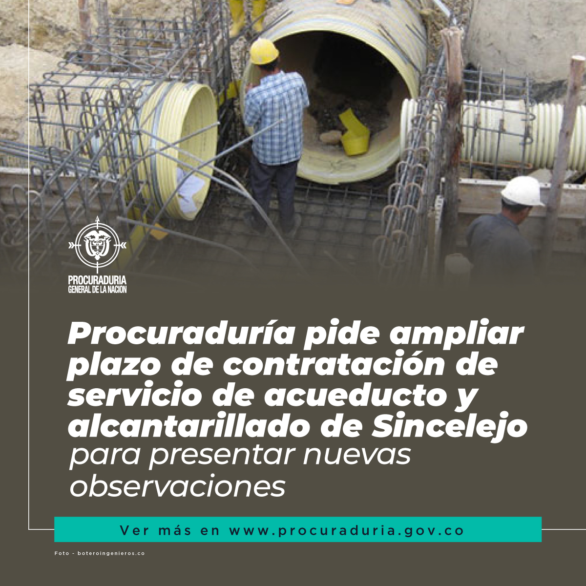 PGN_COL's tweet photo. #EsNoticia Procuraduría solicitó al alcalde de #Sincelejo ampliar la invitación pública que busca contratar al operador de #acueducto y alcantarillado  en esa ciudad por un valor que supera los $ 148 mil millones de pesos. 

Comunicado completo AQUÍ https://t.co/qifMdoZqYF https://t.co/IgSJcuOMO5