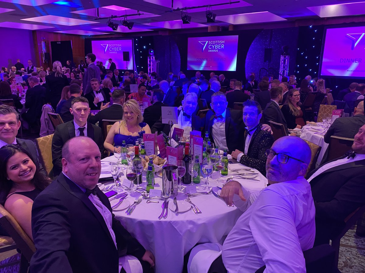 Team Capito and special guests are all glammed up for tonight’s Scottish Cyber Awards! #ScotCyberAwards22