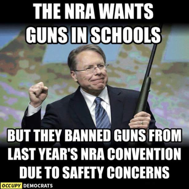 TonyHussein4's tweet photo. CPAC and the NRA banned guns from their conventions due to safety concerns. They know that the 'good guys with guns' keep FAILING to stop mass shootings. Hypocrisy? https://t.co/V0P6O8oEVc