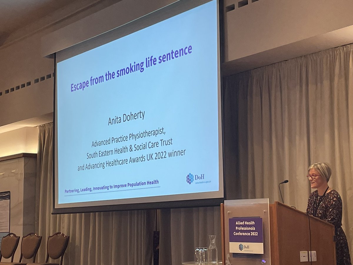 Amazing and inspirational day at the AHP Conference 2022. Days like this make me so proud to be an AHP, a physio, part of the SET and most importantly part of the Healthcare in Prison team. #AHPconferenceNI  #walkintoworkontheballsofyourfeet