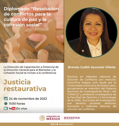 ComisionFomento's tweet photo. Te compartimos el video de la 3ª sesión del Diplomado Resolución de conflictos para la cultura de paz y la cohesión social.
👉 https://t.co/lZFm2qBjZR
@bienestarmx @SREescucha #DGByCS https://t.co/XC4jgN2Ede