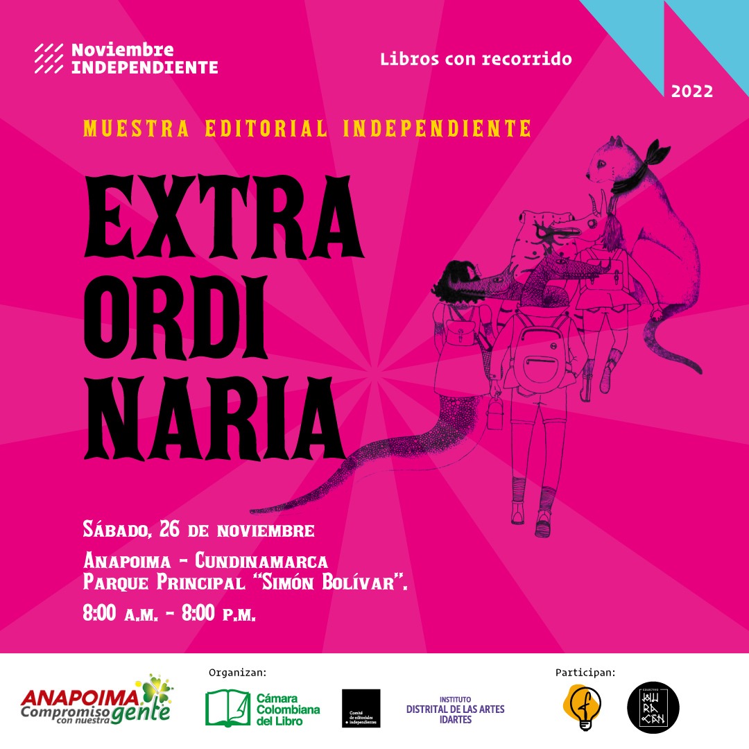 EditorialFoco's tweet photo. ¡Las editoriales independientes se toman el país!

Los esperamos en esta edición de La Extraordinaria en Anapoima - Cundinamarca, en el marco de #NoviembreIndependiente

Aprovecha esta oportunidad para encontrar los mejores regalos de navidad

 @leo_independ https://t.co/MEBr4yws7Y