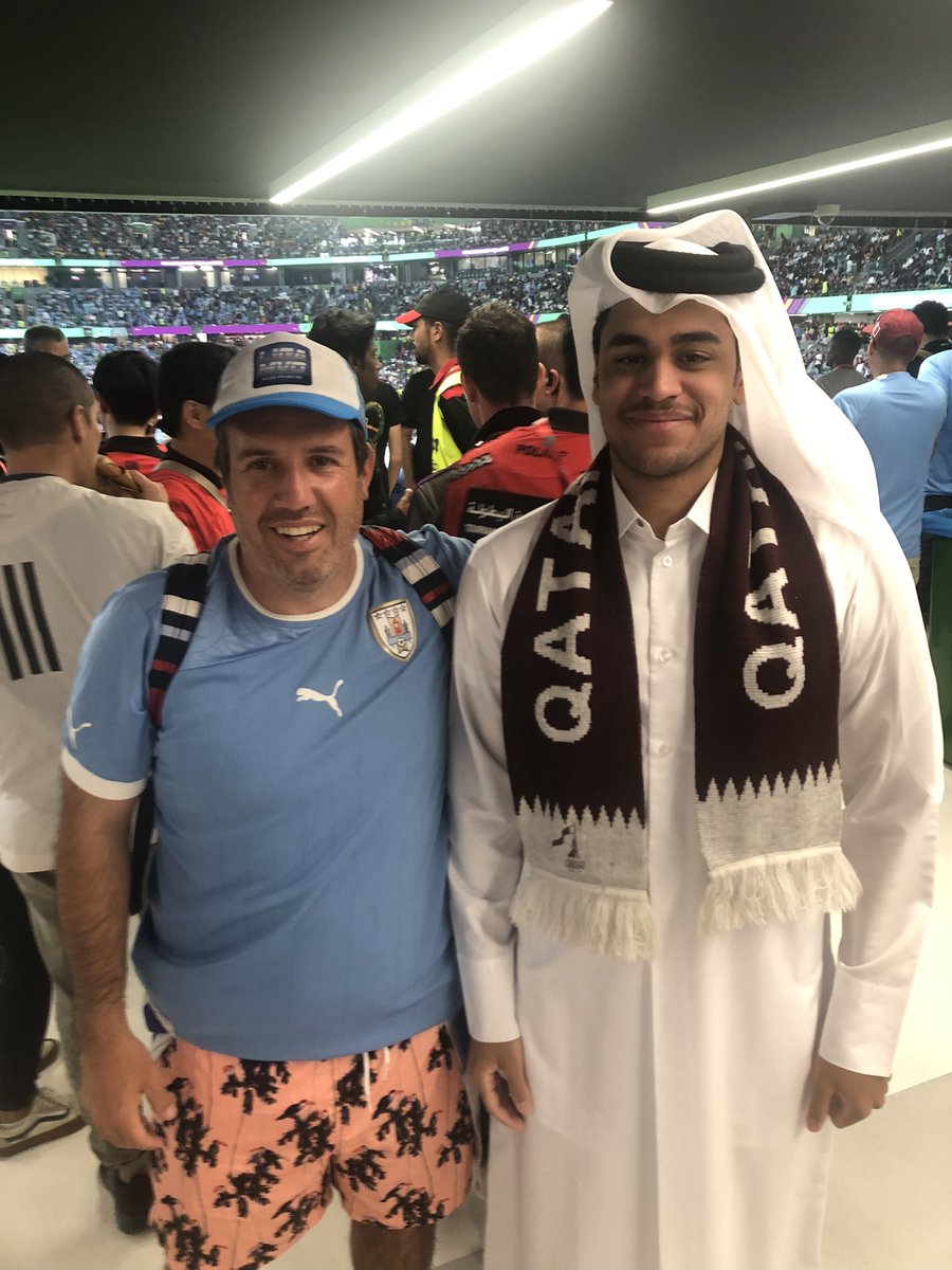 Un mundial particular, pero se disfruta igual… muy amables los locatarios 🇶🇦