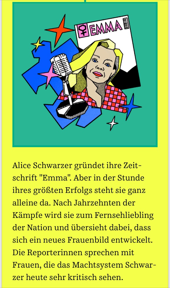 Till Krause (@tillkrause) on Twitter photo Jetzt online: "Verbrannte Erde" - die dritte Folge unseres <a href="/szmagazin/">SZ Magazin</a> Podcasts über Alice Schwarzer. Es geht um die Gründung der Emma, den Song "Mädchen" von Lucilectric, schlechte Witze von Rudi Carrell und ein legendäres TV-Duell. sueddeutsche.de/projekte/artik… Jetzt online: "Verbrannte Erde" - die dritte Folge unseres <a href="/szmagazin/">SZ Magazin</a> Podcasts über Alice Schwarzer. Es geht um die Gründung der Emma, den Song "Mädchen" von Lucilectric, schlechte Witze von Rudi Carrell und ein legendäres TV-Duell. sueddeutsche.de/projekte/artik…