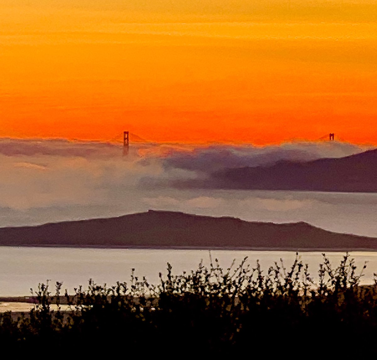The Golden Bridge, San Francisco at sunset