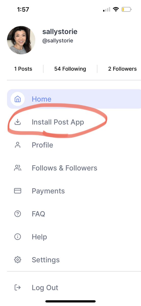 Ramblin_Stories's tweet photo. @curleygirl84 @RexChapman There isn’t an app yet. But if you log in via mobile and click on your photo from main landing page, there are instructions for installing the app. https://t.co/rYPQkxtz38