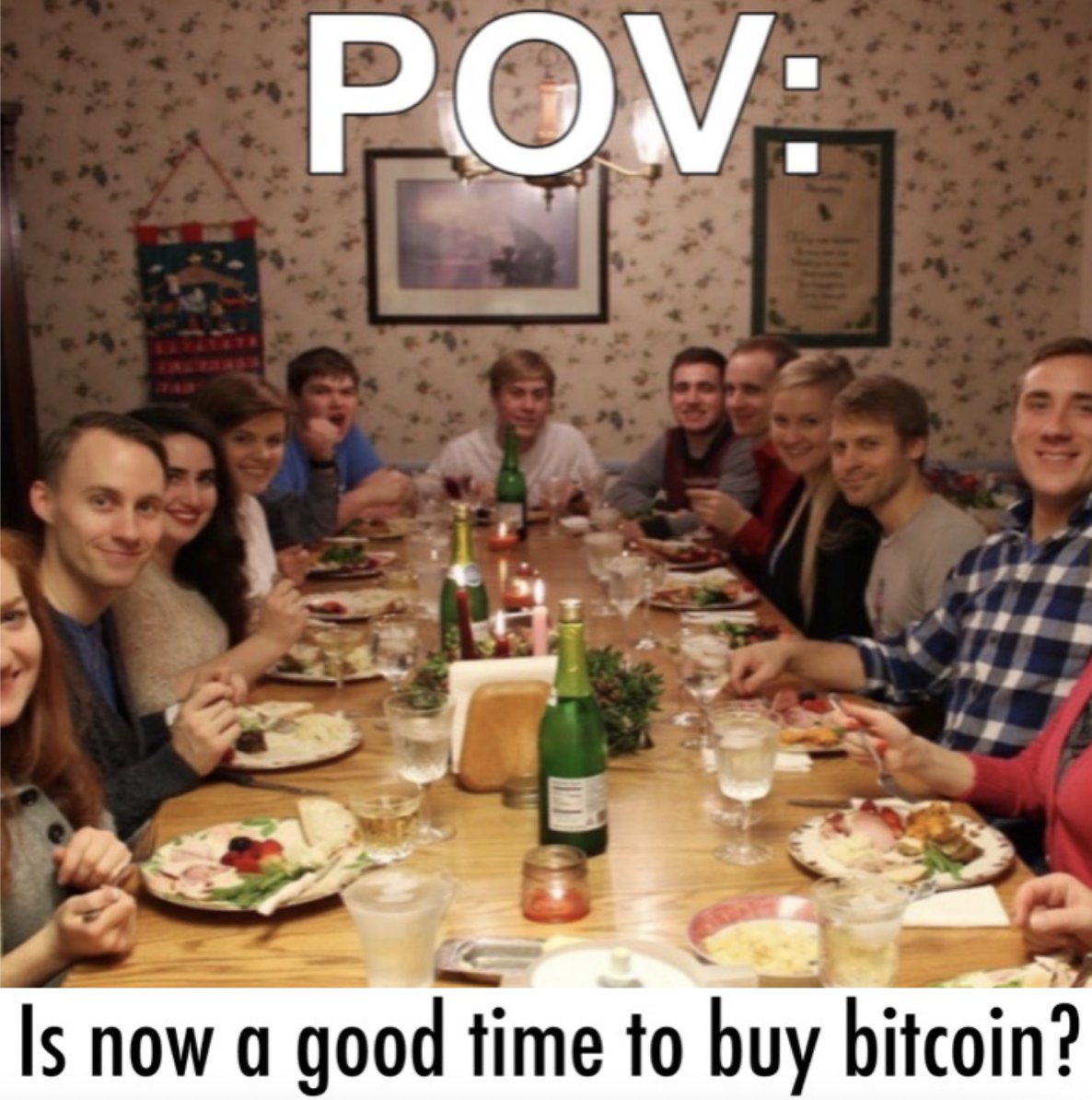 okx's tweet photo. When your bullishness gets put to the test 😅 Happy Thanksgiving to our crypto GOATs! 🦃 https://t.co/yBYGTVXnPP