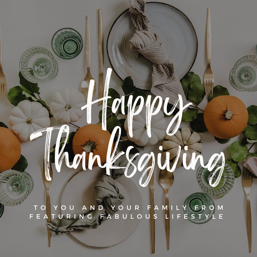 FeaturingFab's tweet image. Happy Thanksgiving to you and your family!
⁠
What are you thankful for this year?⁠
⁠
We're thankful for our amazing readers! Thank you for following us and supporting us as we continue to grow.⁠
⁠
xoxo,⁠
⁠
Your Friends at Featuring Fabulous Lifestyle⁠