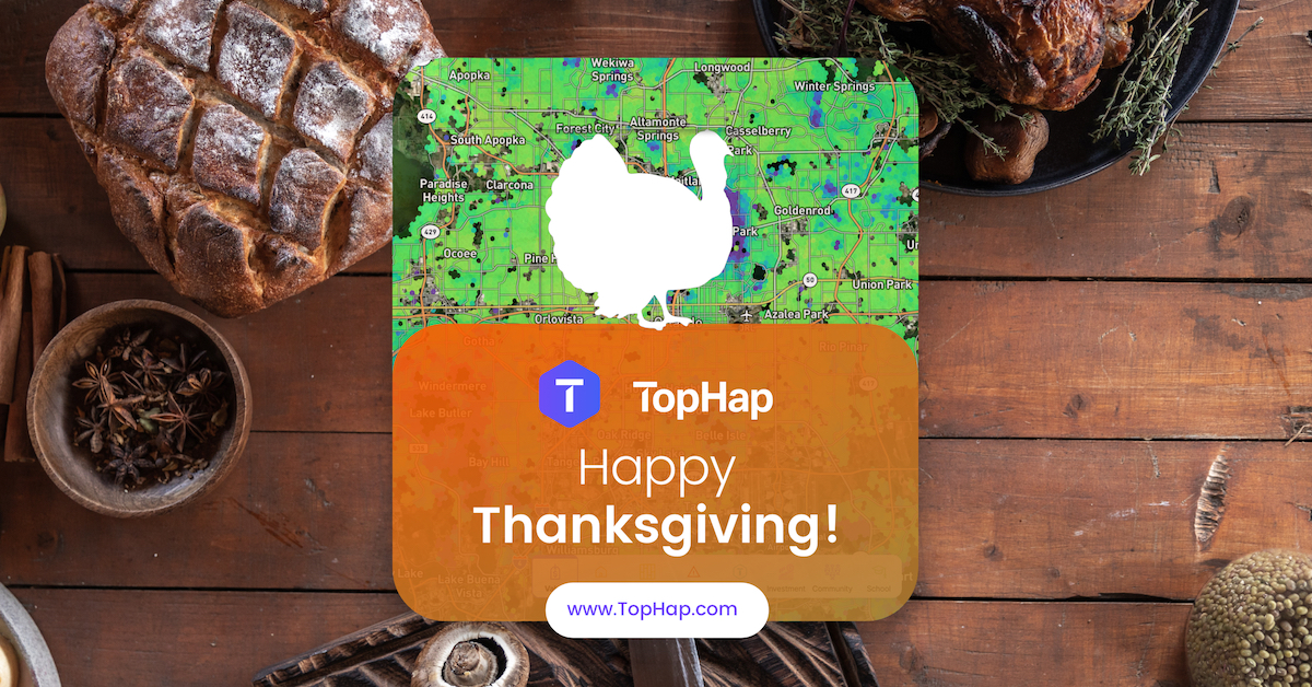 tophapinc's tweet photo. Happy Thanksgiving to all our customers, friends, and employees! 🦃

#tophap #proptech #marketintelligence #realestate #realtor #broker #homesforsale #housesforsale #bigdata #californiarealestate #thanksgiving https://t.co/aEsYVLpvvK