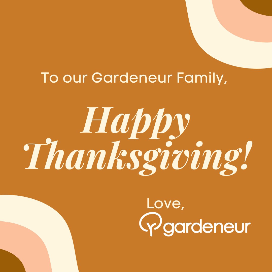 Happy Thanksgiving Gardeneurs! We hope you all have a restful and happy holiday. As a friendly reminder, check your local hubs' holiday hours for the best time to pick up your HubOn deliveries!