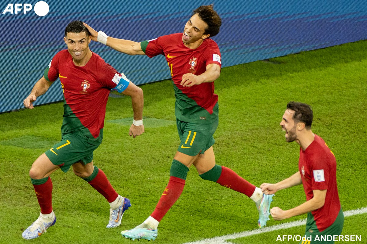 Unemployed Portuguese man scores penalty in the World Cup. Cristiano Ronaldo became the first man to score at five World Cups on Thursday when he scored the opening goal from the penalty spot in Portugal's 3-2 win over Ghana.