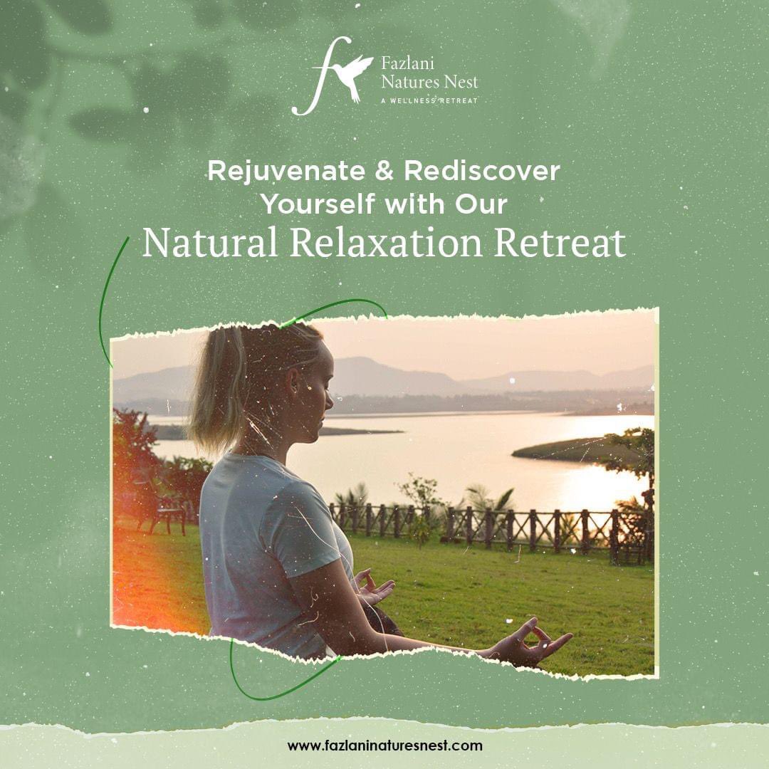 Restore the balance between your mind, body, and spirit, and relish the magic of physical and emotional harmony with Fazlani Natures Nest’s specially curated ‘Natural Relaxation Retreat’.
#NaturalRelaxationRetreat #RelaxationRetreat #Relaxation #FazlaniNatureNest #WellnessRetreat