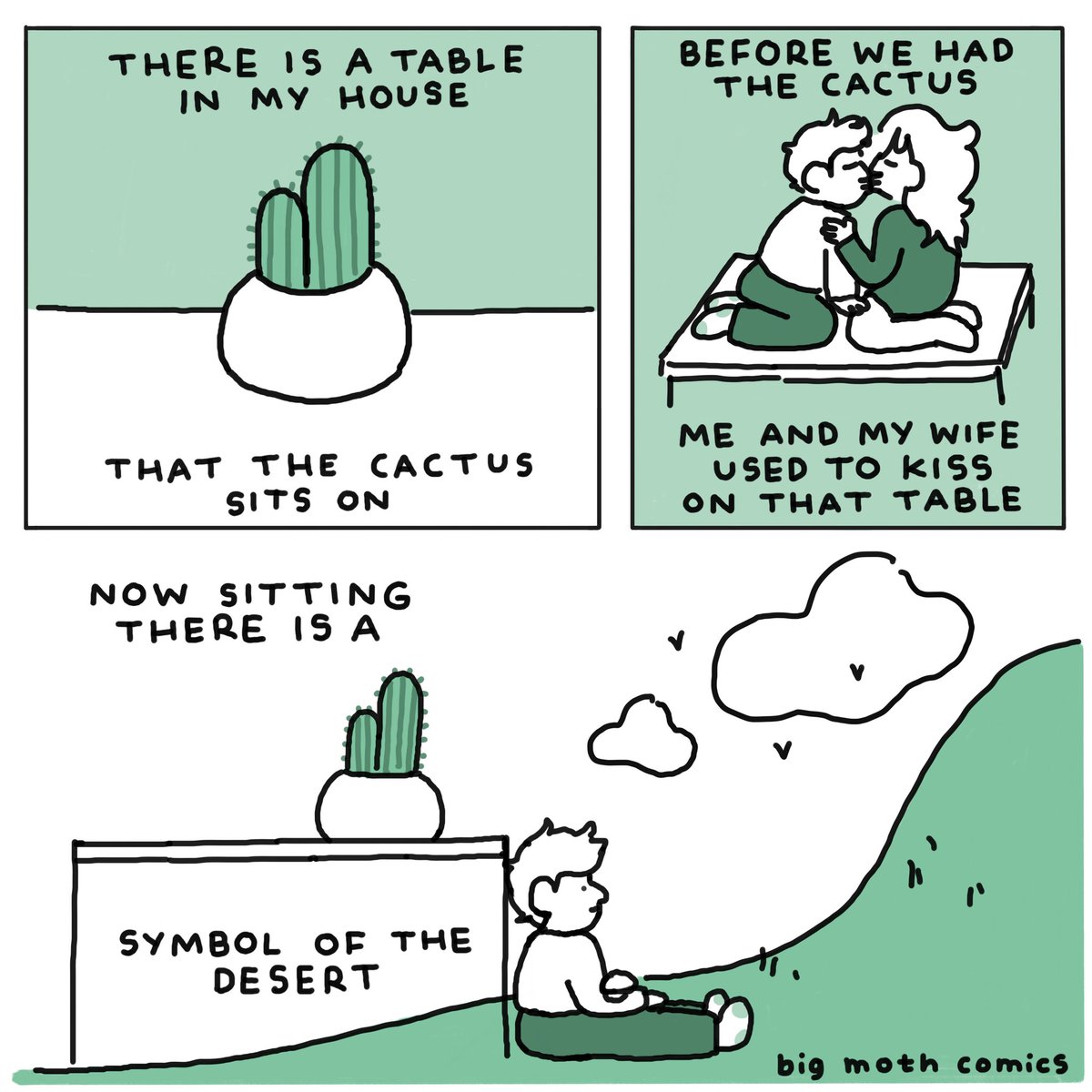 It's only the cactus now.