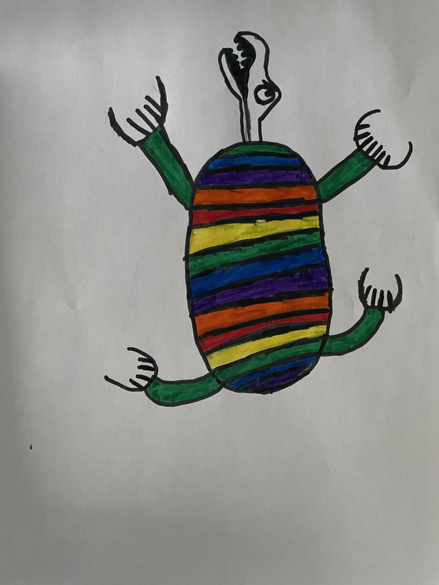 MsMJohnston's tweet photo. Today in Grade 4 we learned about famous Indigenous artist, Norval Morriseau. Students created their own artwork inspired by his! We are proud of our work.  @OCDSB @Katimavikschool https://t.co/7nekJVqaKR