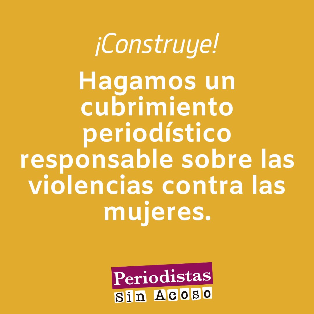 periodismogener's tweet photo. #25N La producción de contenidos informativos con contexto, normativa y rutas de atención, puede contribuir a erradicar las violencias contra las mujeres y a la toma de conciencia y movilización por parte de la sociedad. 
#VidasLibresdeViolencias https://t.co/wr2PyVYbYa