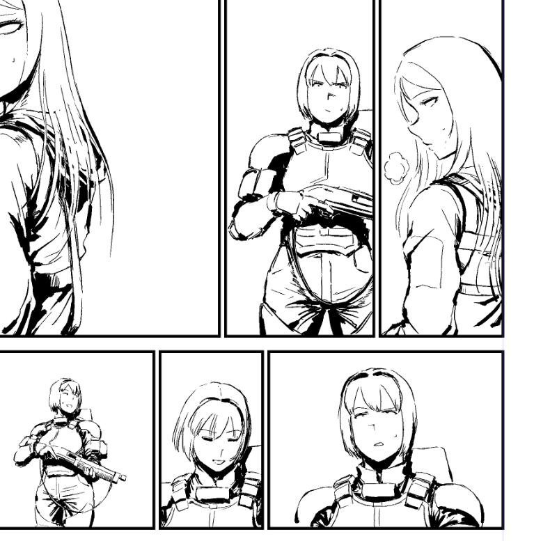 WIP。
日向の銃はKS-23と言うそうです。

I heard Hyuuga's gun is called KS-23. 