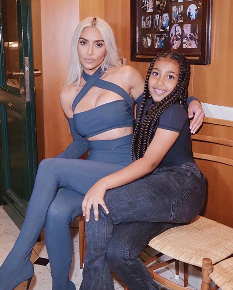 PopBase's tweet photo. Kim Kardashian tells North West about the night she was conceived:

“This blue dress that Daddy wanted for me… It was my birthday and I wore the dress, and I got pregnant and you got in my belly the night I wore that dress.” https://t.co/utjDCiuzX9