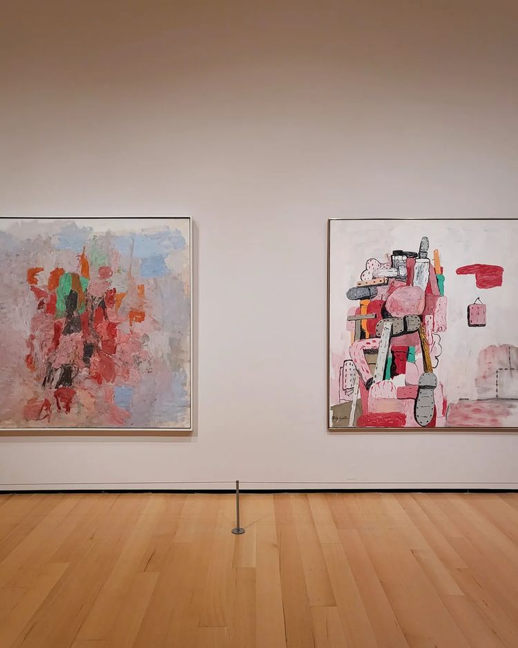 Philip Guston - @ Museum of Fine Arts Boston

Painting, smoking eating - 1973
Couple in bed - 1977
The studio - 1969
Dial - 1956 
Tower - 1970

#RMatthemuseum #art #artwithRM #RM #contemporaryart #PhilipGuston <a href="/mfaboston/">Museum of Fine Arts, Boston</a>