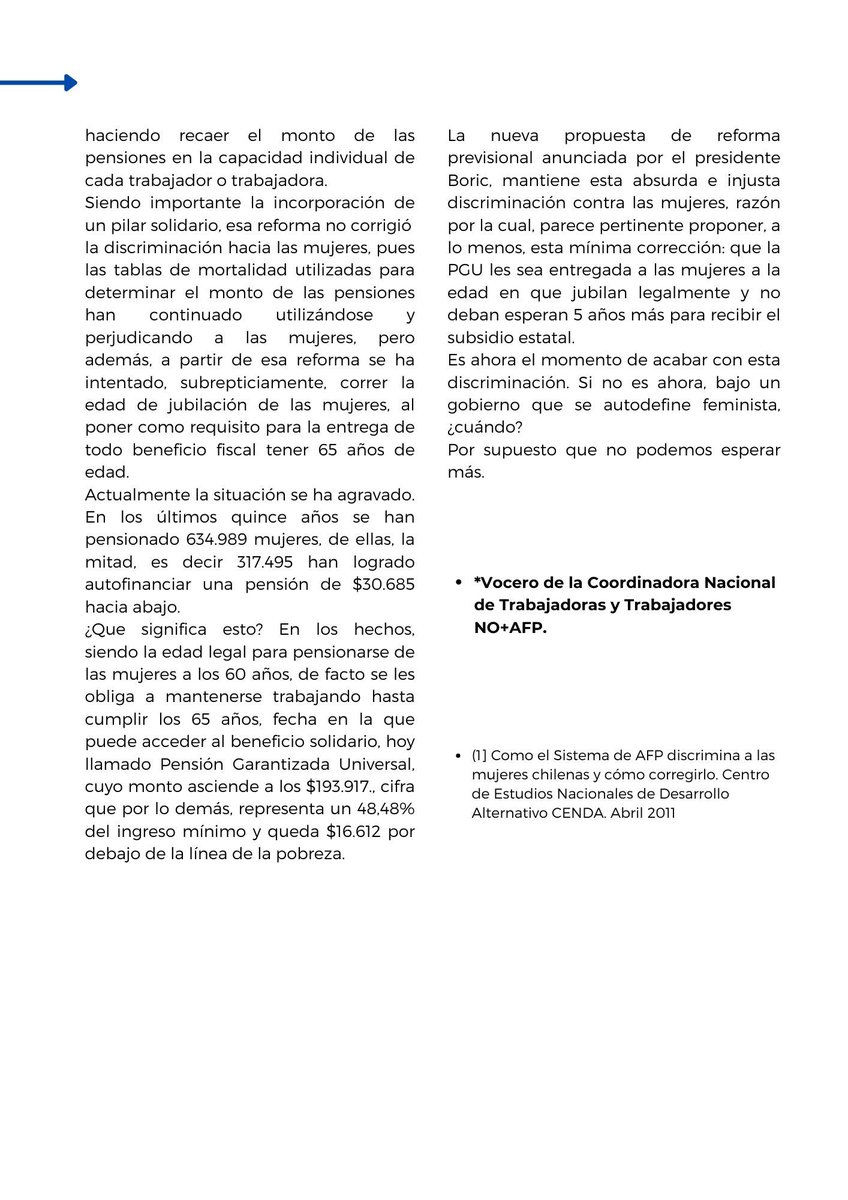 Coordinadora No+AFP tweet media