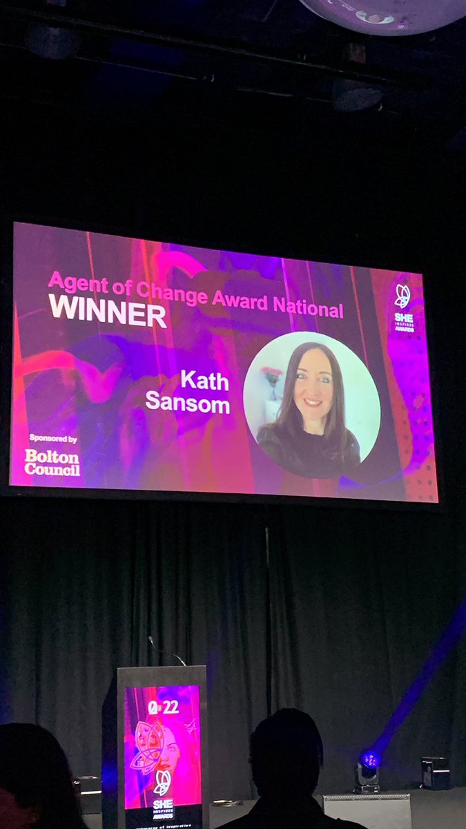 The hard work and hours and  hours of campaigning has paid off. Agent of Change National winner. Thank you so much @SheInsprAwrds #slingthemesh #Sheinspires2022