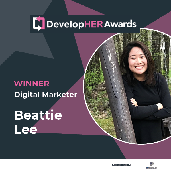 SyncDevelopHER's tweet photo. DevelopHER Awards Digital Marketer Award 2022 - Winner Beattie Lee #DevelopHERAwards #DevelopHER #Norwich #Awards https://t.co/8JXYDj8tNO