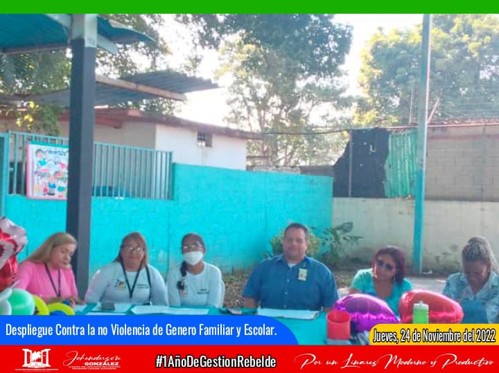 #24Nov// Realizando Conversatorios en los colegios de nuestros municipios "Contra la no Violencia de genero familiar y Escolar" 
Participando el poder Popular, el <a href="/MSVenezuelafla/">Mov Somos VenezuelaFla</a> y parte de nuestro instituto
 <a href="/IMAMFLA2022/">𝐈𝐧𝐬𝐭𝐢𝐭𝐮𝐭𝐨 𝐝𝐞 𝐥𝐚 𝐌𝐮𝐣𝐞𝐫 🅵🅻🅰</a> .
#LinaresModernoYProductivo
#BuenVivirDelPueblo