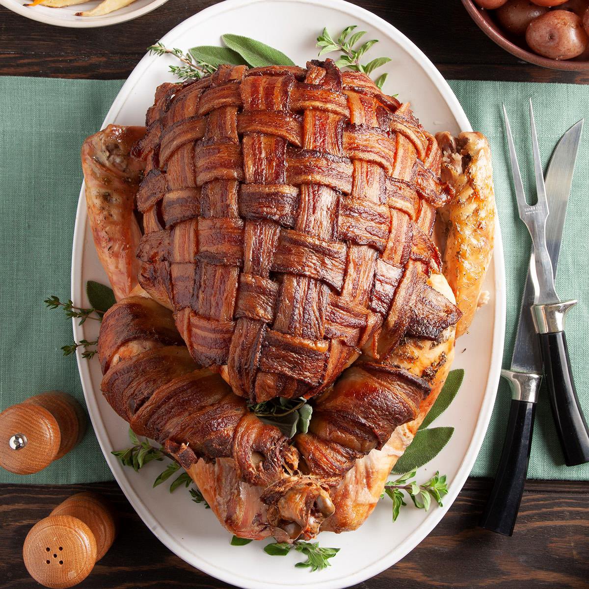 BRBaconFest's tweet photo. Happy Thanksgiving from the Blue Ribbon Bacon Festival! Look for some information about the 15th Blue Ribbon Bacon Festival in 2023 in the next few weeks! #OHBACON https://t.co/Ho97qbgujS
