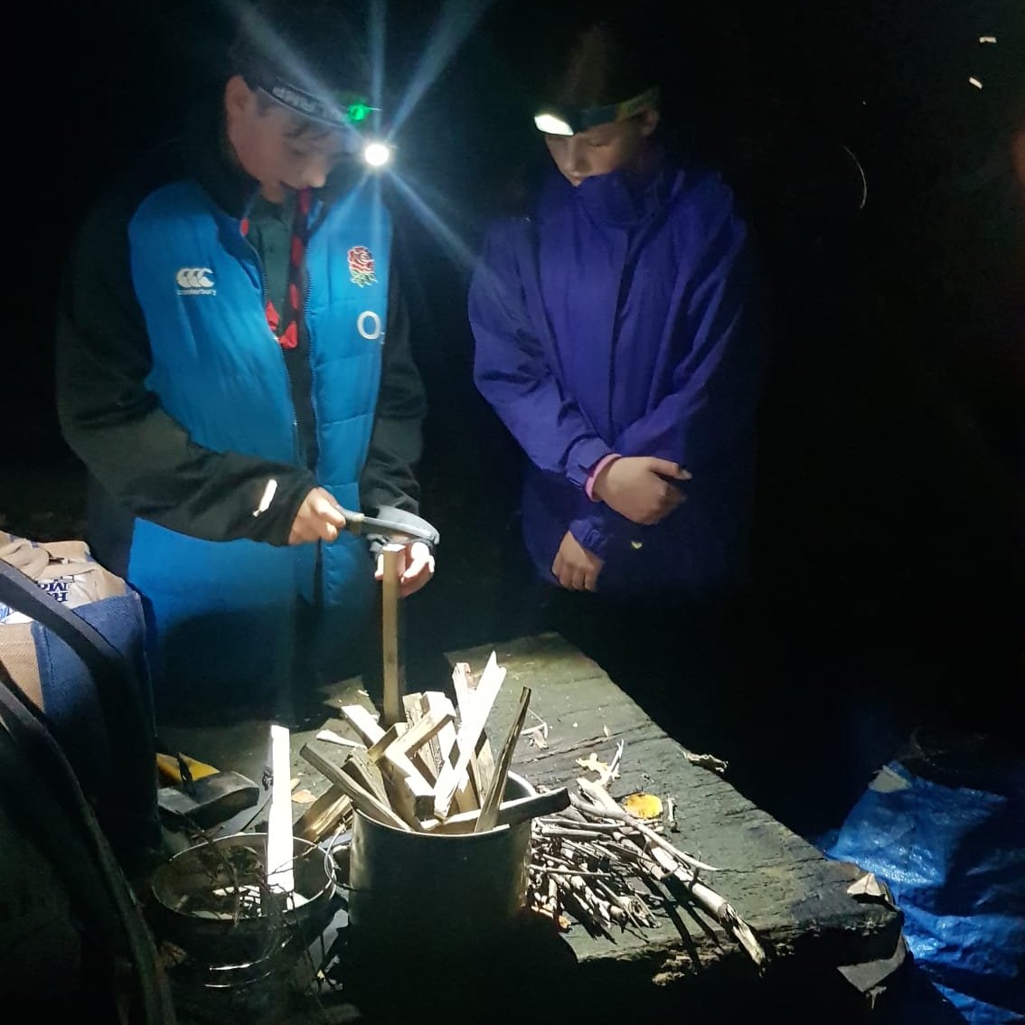 Camp fire skills &amp; wide games ! #wotnohotchoc