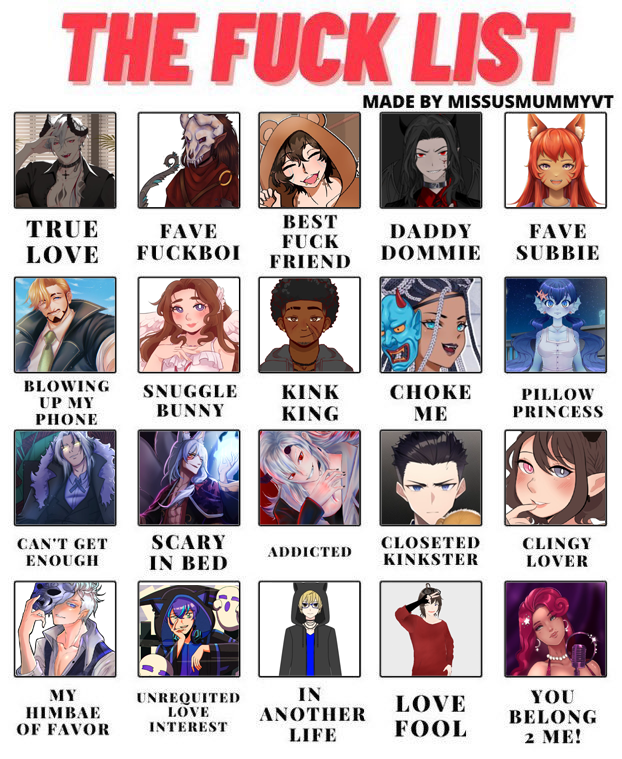 KaidaAngReyna's tweet photo. Sorry to those who didn't fit on the list!
#Fucklist
๐ https://t.co/6hrT3ZyVEX