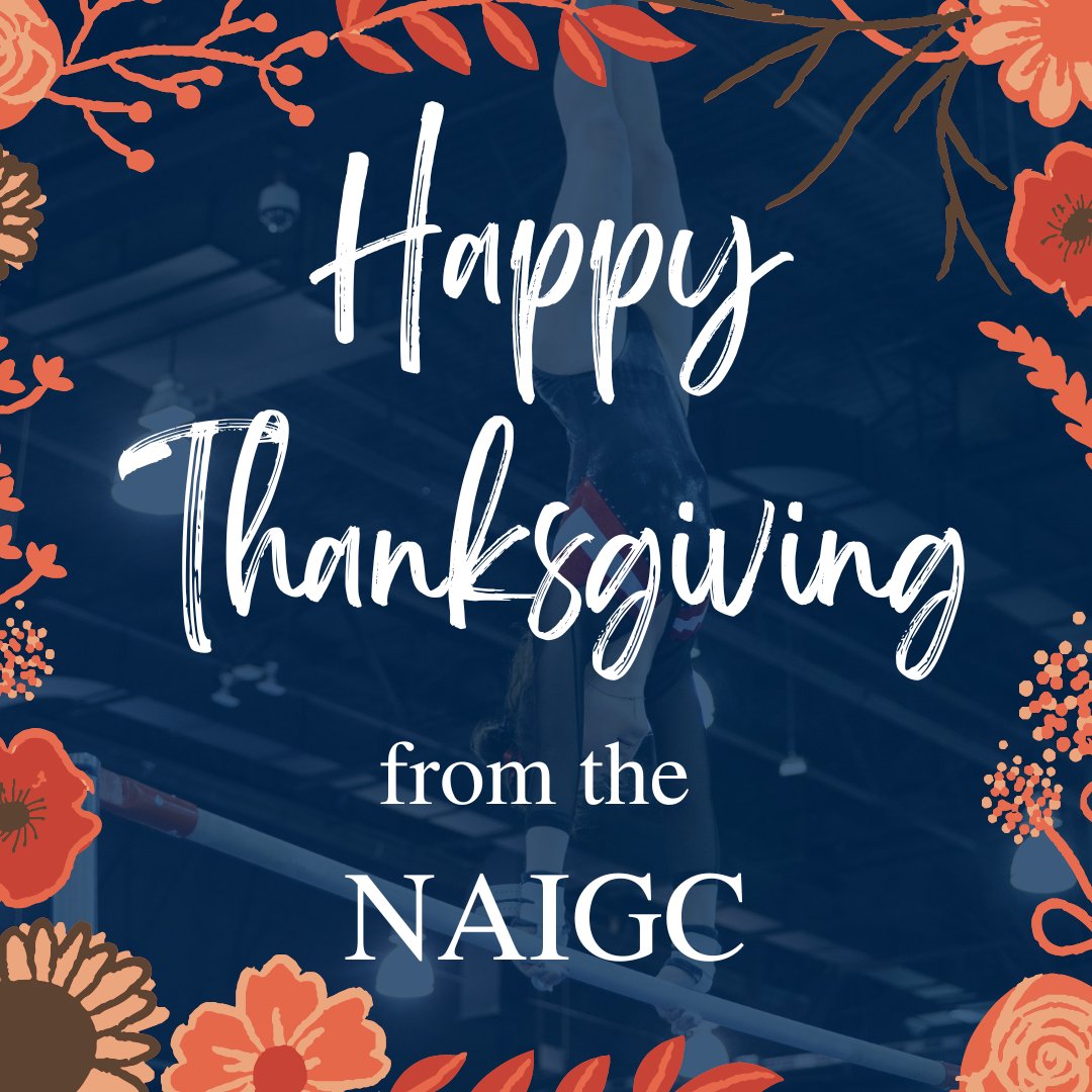 Happy Thanksgiving from the NAIGC community! Wishing everyone a happy and healthy holiday season!

#naigc #gymnastics #adultgymnastics #collegiategymnastics #handstand #fitness #tumbling #thanksgiving #fall #givethanks #holidays #turkey #thanksgiving2022 #celebrate
