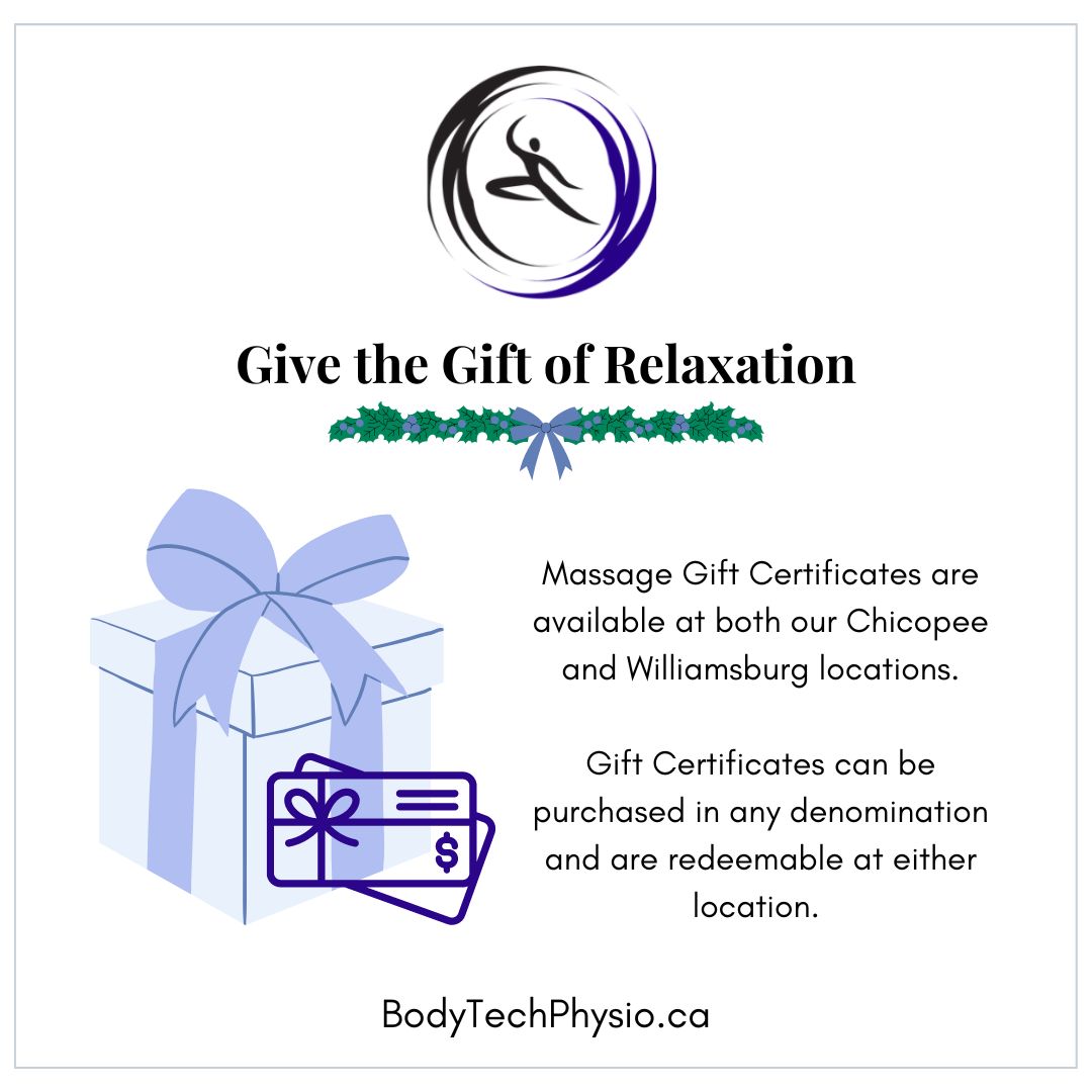 BodyTechPhysio's tweet image. Massage gift certificates are available for purchase! 

#bodytechphysio #bodytechphysiotherapy #massagetherapy #giftideas #giftcerticates #neckpain  #backpain #shoulderpain #relaxation