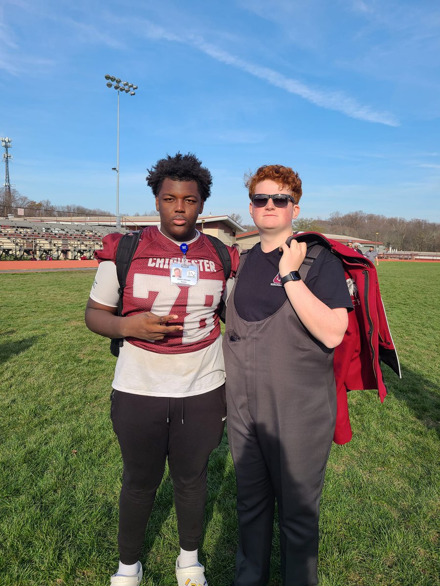 Dylan Johnson (@bydylanjohnson) on Twitter photo Finally a guy that does not make me look like a giant! <a href="/eyanthomas7/">Eyan Thomas</a>
We are switching roles. Catch me at DT, and he will be on the sidelines. Finally a guy that does not make me look like a giant! <a href="/eyanthomas7/">Eyan Thomas</a>
We are switching roles. Catch me at DT, and he will be on the sidelines.