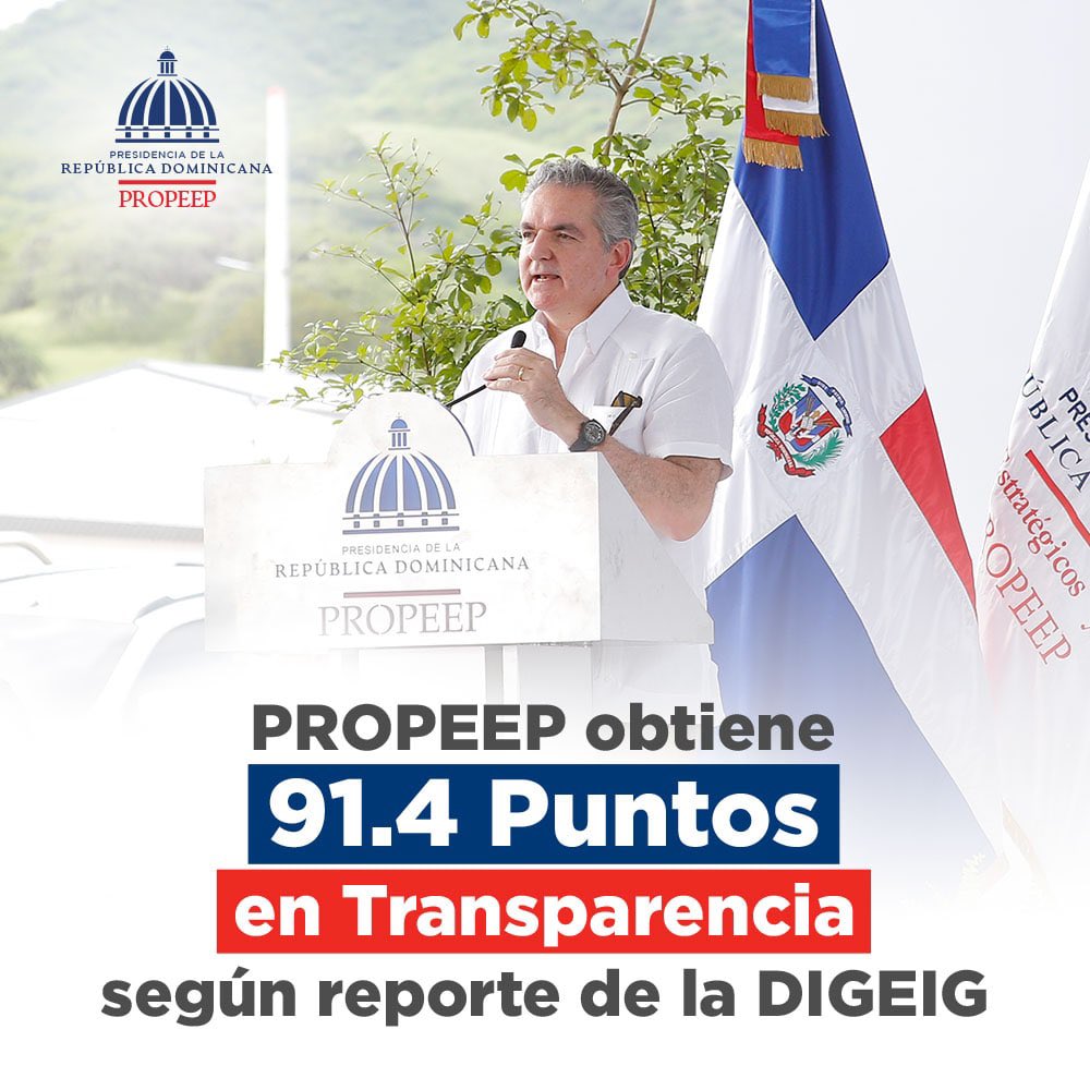Lleno de satisfacción por el resultado que la Dirección General de Ética e Integridad Gubernamental emitió en torno a la transparencia de la gestión acumulada del año 2022, ubicando a PROPEEP con 91.4 puntos. 

#ResultadosPropeep