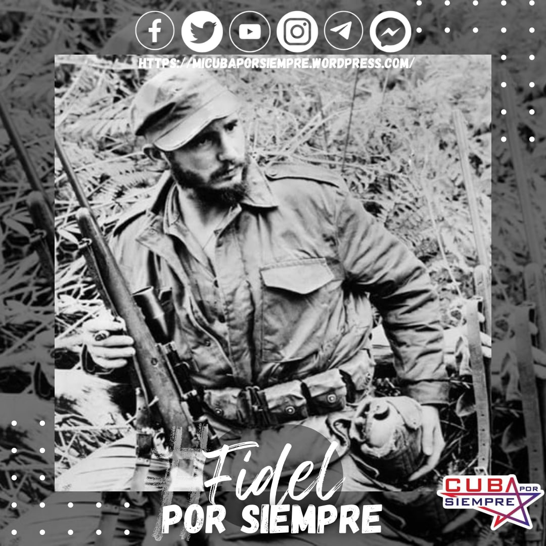 #FidelPorSiempre: “(...) en las circunstancias actuales la Revolución Cubana tiene que estar muy alerta y el pueblo cubano tiene que estar muy alerta y muy unido frente a los peligros que lo amenazan” 

#FidelVive ❤️ #CubaPorLaVida ❤️ #Cuba #YoVotoEl27 💖#VoluntadDeElegir