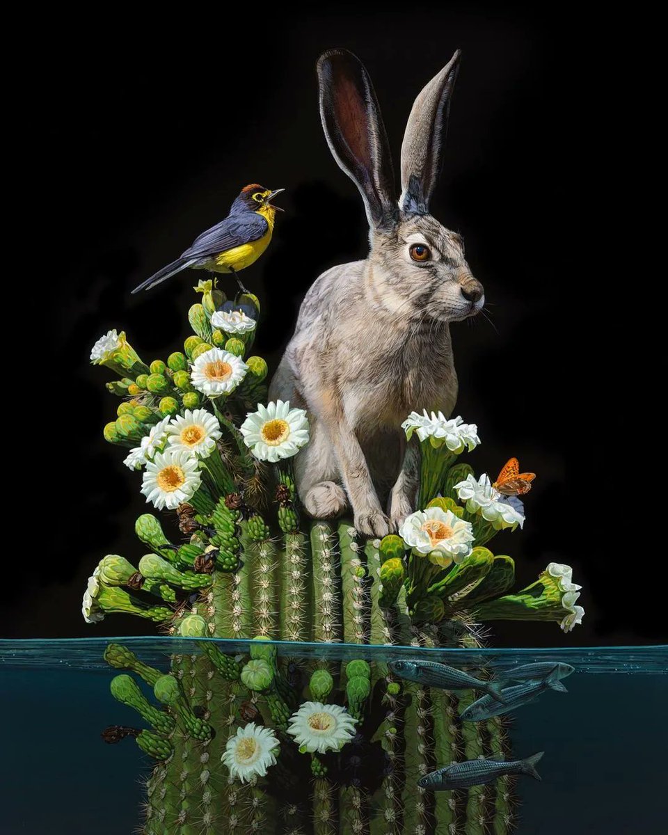 BeautifulBzarre's tweet image. Late Warning’ - Acrylic on wood panel. We love the work of Lisa Ericson and the way each of her paintings tell a story. 

This piece was part of Lisa's recent solo ‘High Tide at @AntlerPDX.

#beautifulbizarre #acrylicpainting #hyperrealisticart #naturepainting #wildlifeart