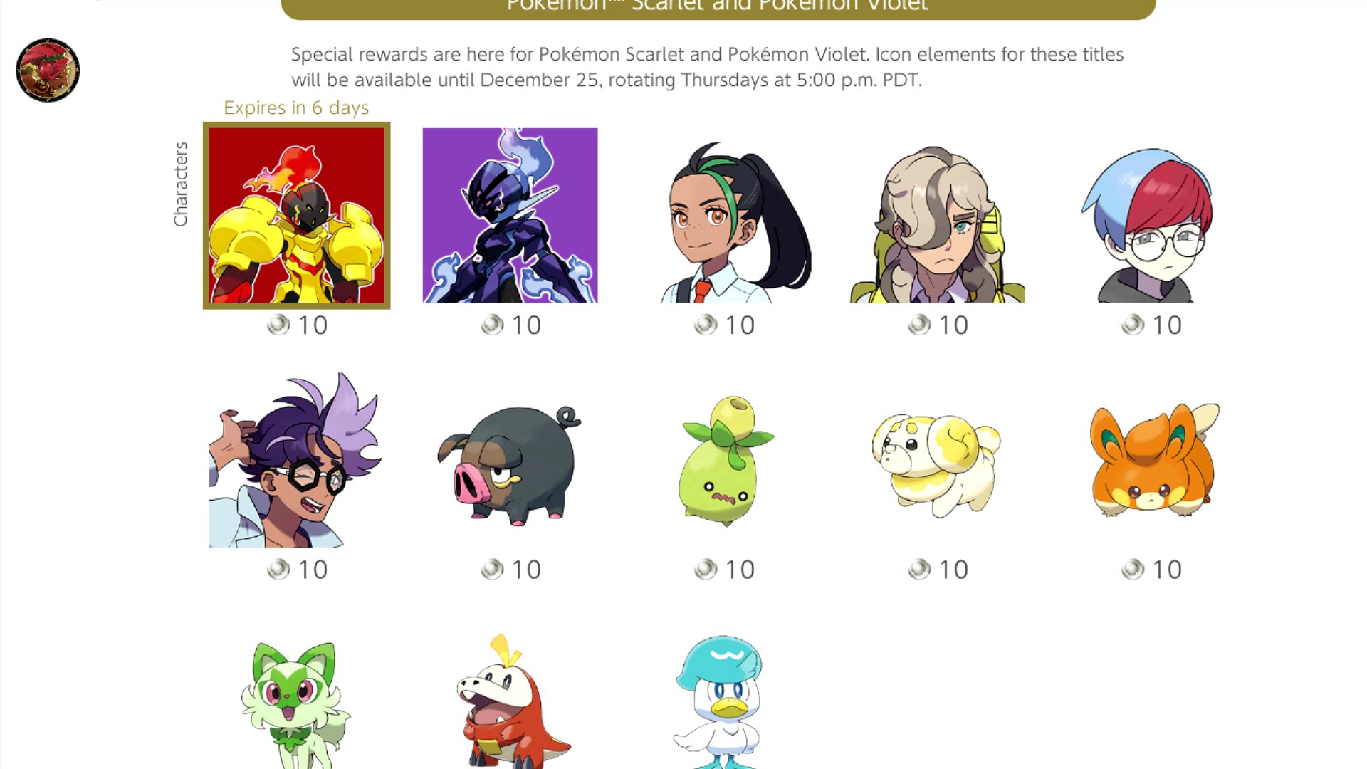 Pldh The Second Wave Of Nintendo Switch Online Pokemon Icons Are Now Available Including The Main Cast Members Of Pokemon Scarlet Amp Violet Nemona Arven Penny And Jacq And A