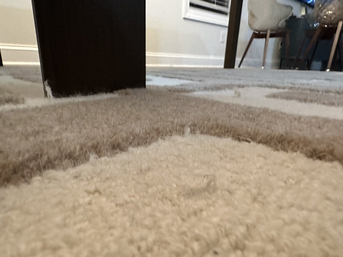 SuperHeathcliff's tweet photo. @westelm ordered a dresser and rug back august and September. The $700 rug has multiple pulls and loose threads. The dresser is stuck in a trailer at the warehouse a month+ and the delivery date just gets pushed back. CS hasn’t helped at all. Can we please get this resolved?? https://t.co/ZHzlfPq7LD