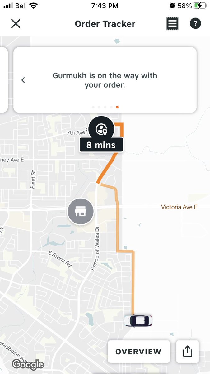 amberwoodske's tweet photo. Hey @SkipTheDishes you need drivers that know how to follow a gps!  It should only take 5 minutes from the restaurant to my house!!  NOT impressed!! The time should be getting shorted not longer! https://t.co/LuVSbZNgZ3
