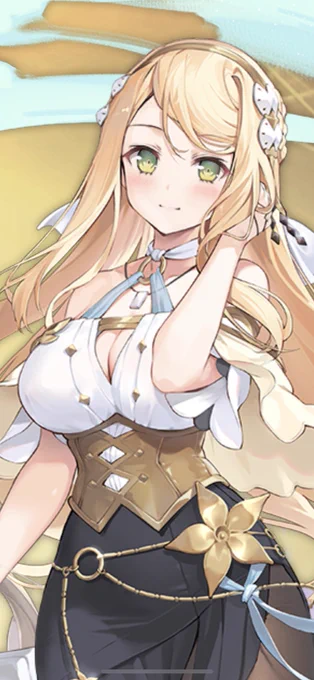 今回のライザコラボで一番の注目キャラは乳が原作より盛られてるクラウディア 