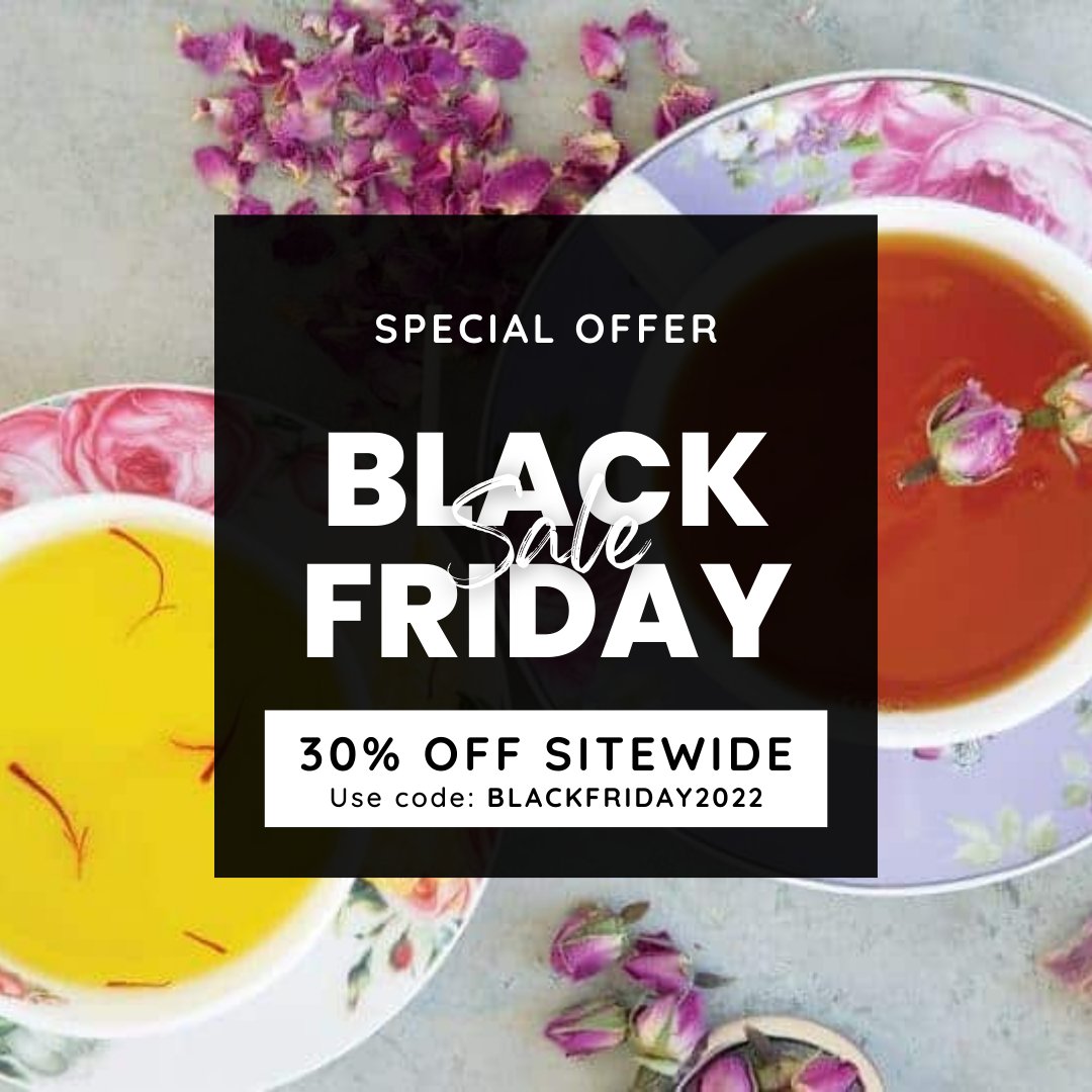 SaffronandMore's tweet photo. Saffron &amp; More’s biggest sale of the year is here: BLACK FRIDAY DEAL! GET 30% OFF ON ALL 100% PERSIAN INGREDIENTS AND DELICACIES!

Use promo code: BLACKFRIDAY2022 on checkout.
Offer ends on Monday, November 28. https://t.co/LHEh6U4UQF